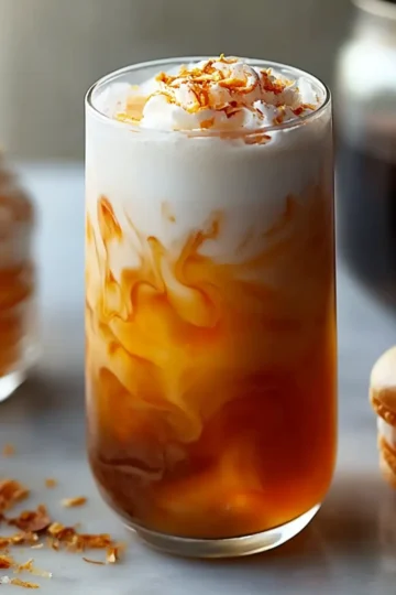 Coconut Macaron Thai Iced Tea