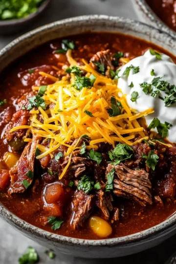 Slow Cooker Steak Chili