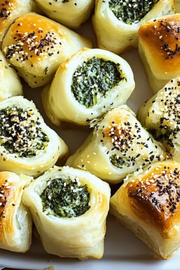 Spinach Dip Rolls