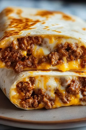 Beef and Cheese Burritos