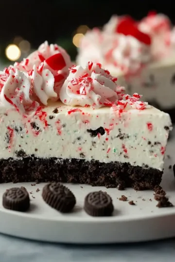No-Bake Peppermint Oreo Cheesecake
