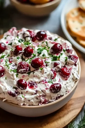 Holiday Cranberry Jalapeño Cream Cheese Dip