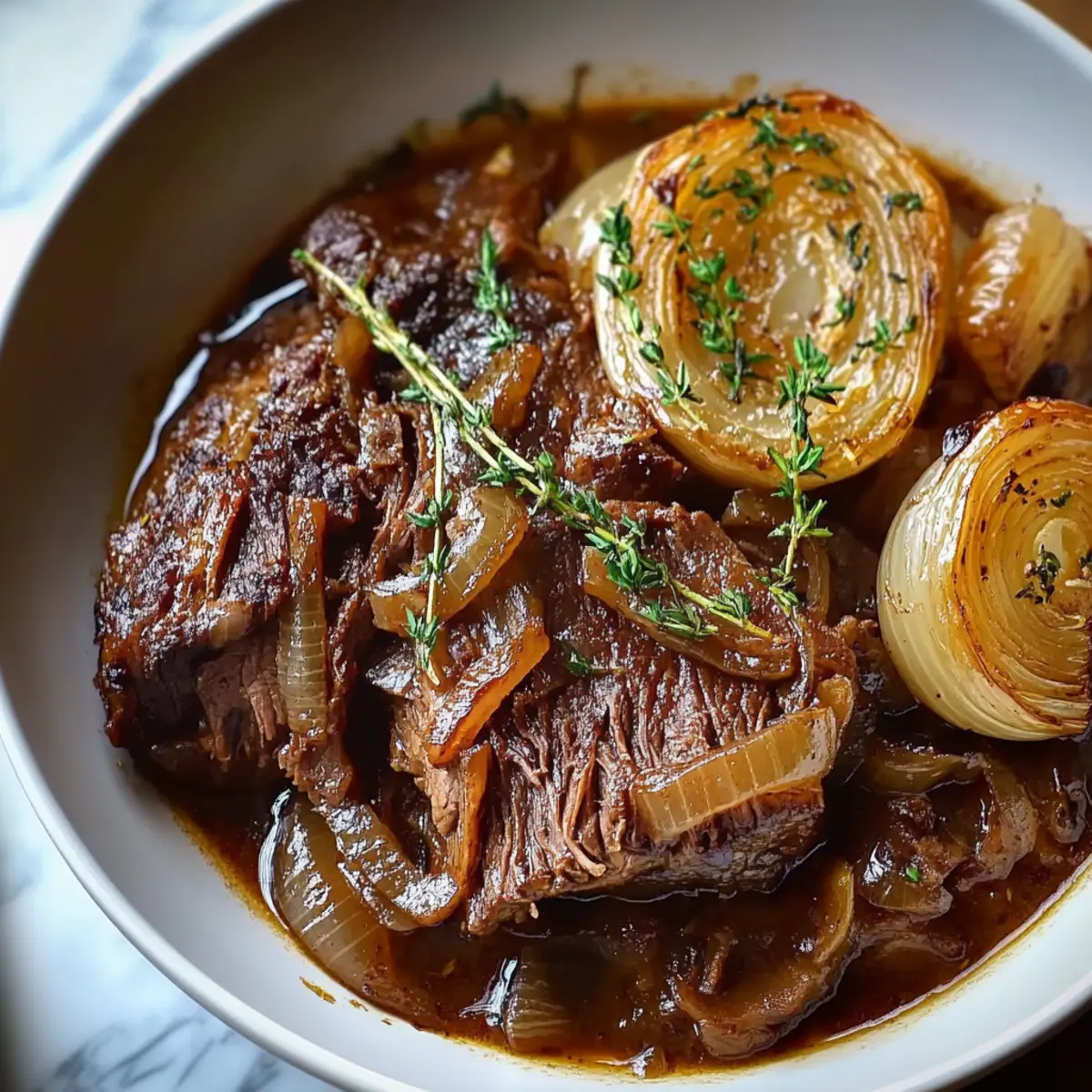 Slow Cooker French Onion Pot Roast