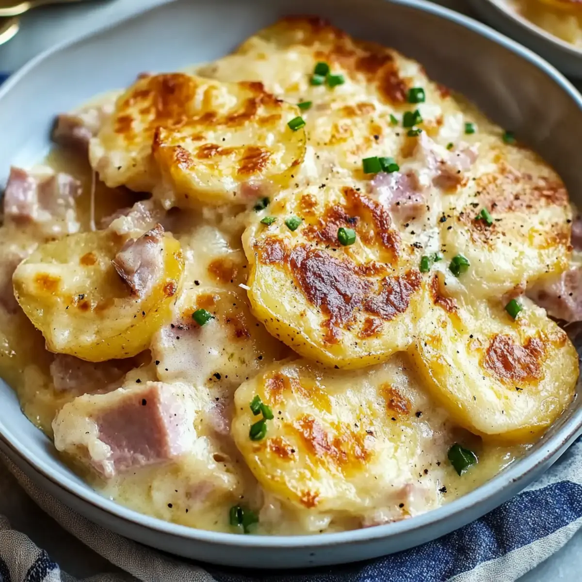Crock Pot Scalloped Potatoes and Ham