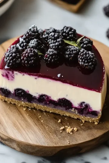 Mulberry & Earl Grey Cheesecake