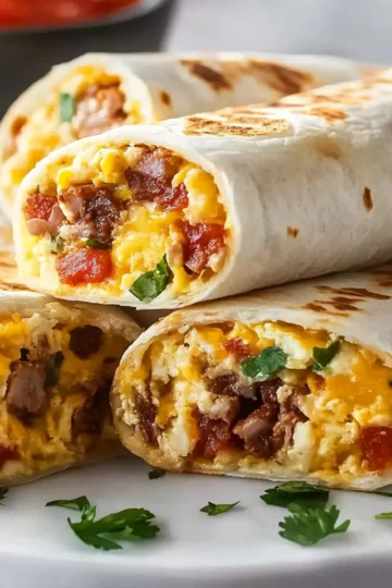 Freezer Breakfast Burritos