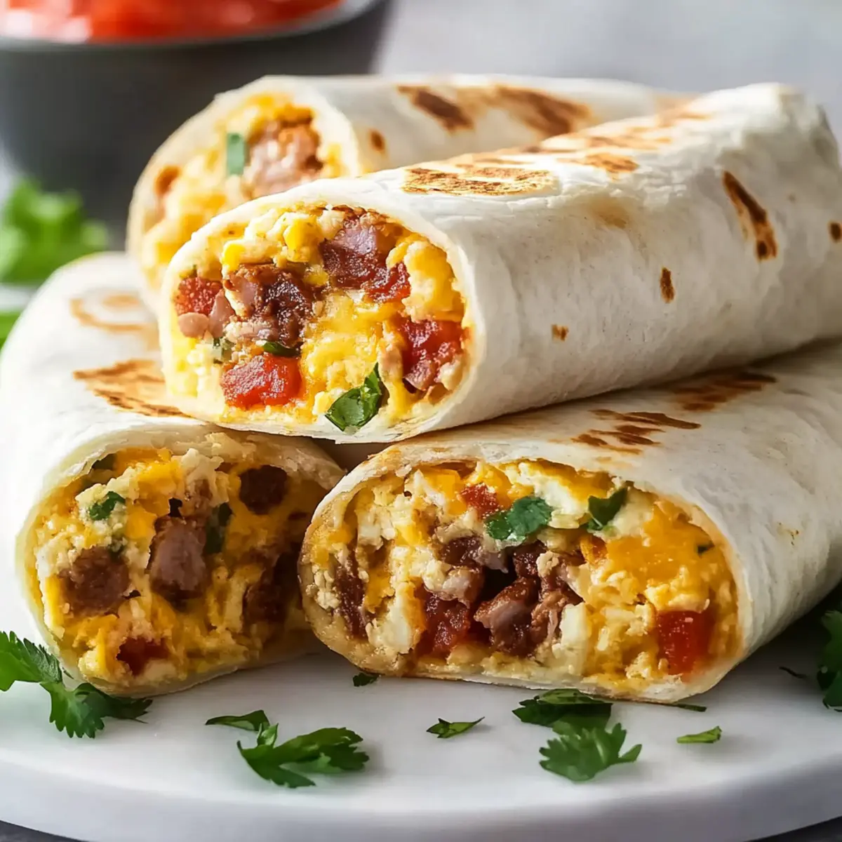 Freezer Breakfast Burritos