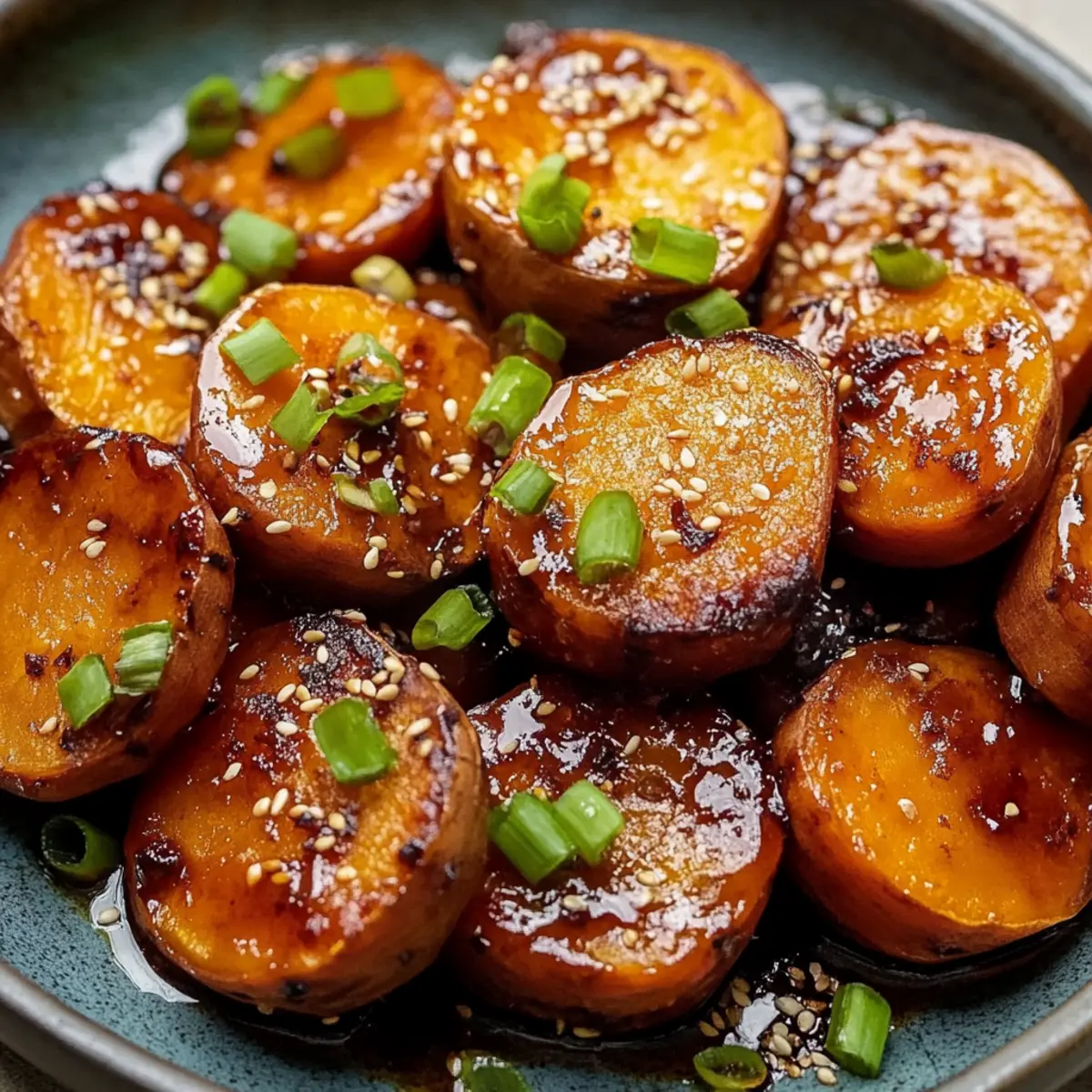 Miso Glazed Melting Sweet Potatoes