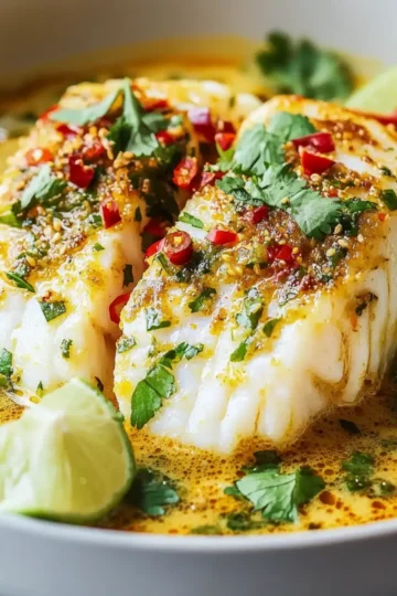 Coconut Curry Baked Cod