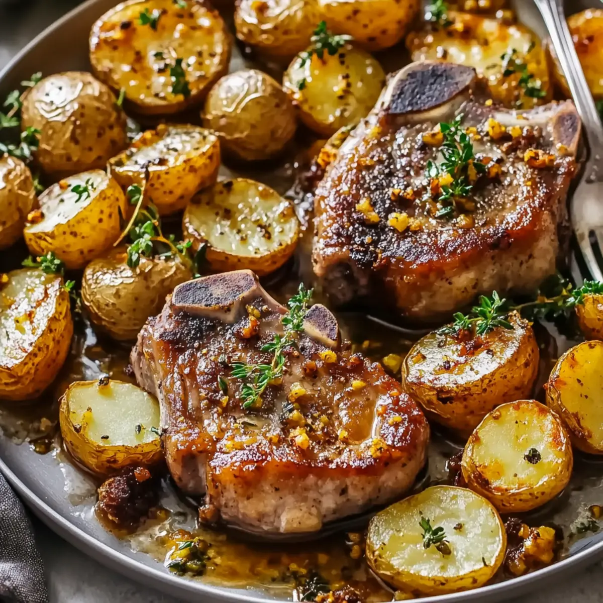 Sheet Pan Pork Chops and Potatoes