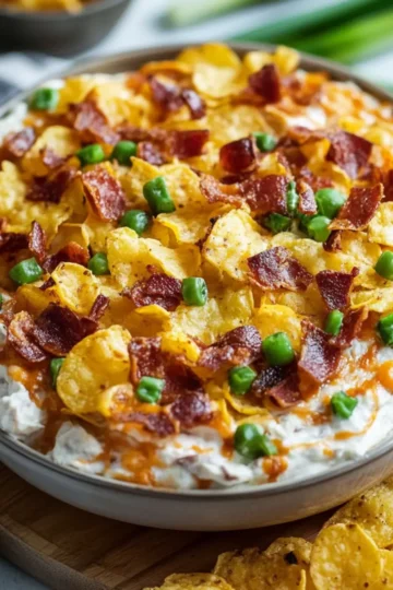 Loaded Baked Potato Chip Dip