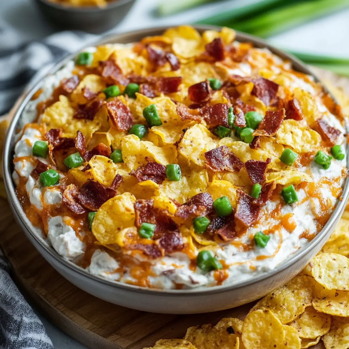 Loaded Baked Potato Chip Dip
