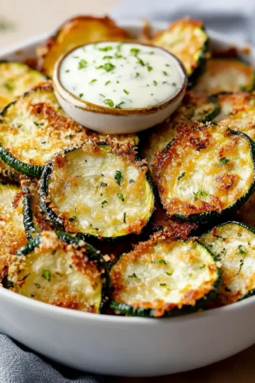 Crispy Baked Zucchini Chips