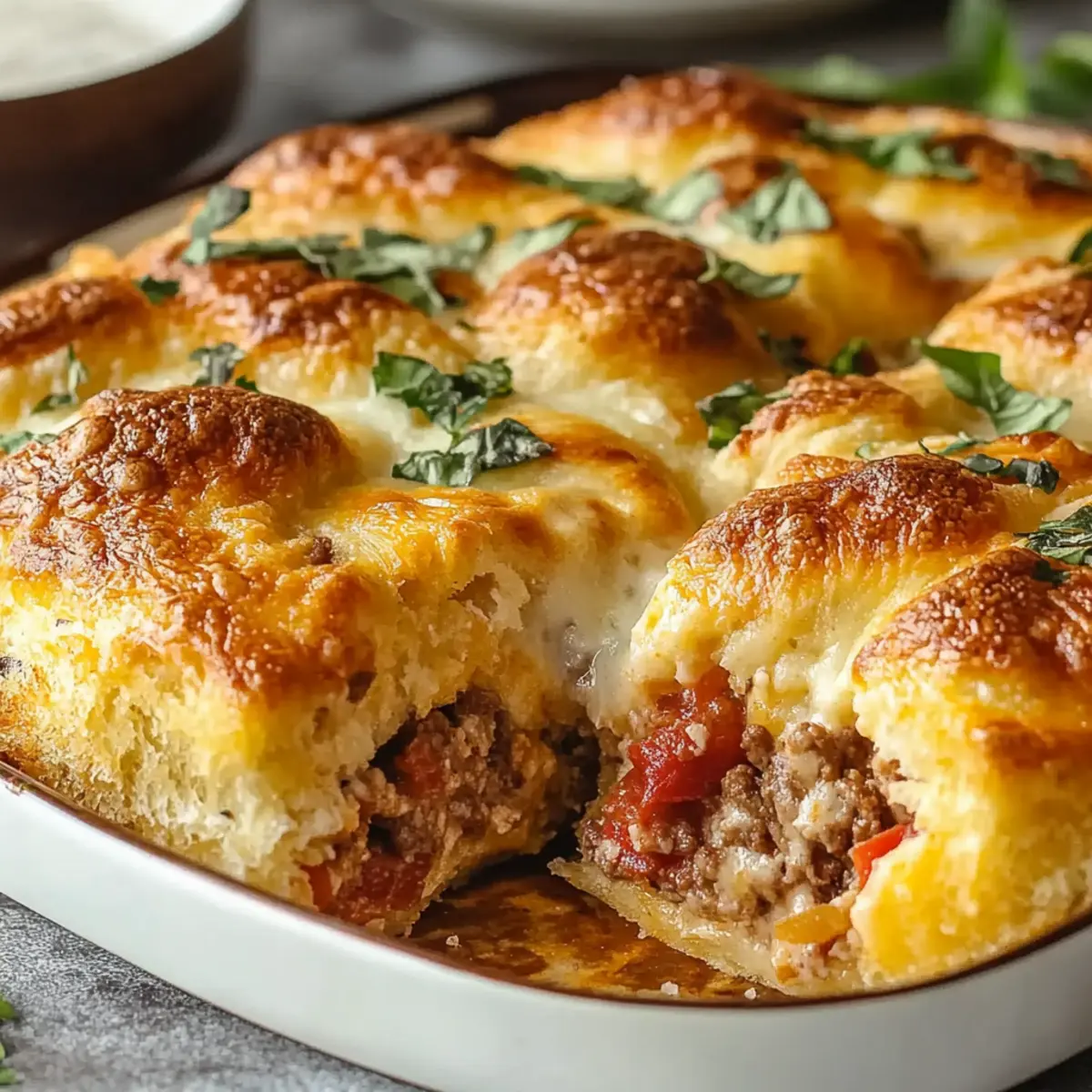 Italian Crescent Casserole