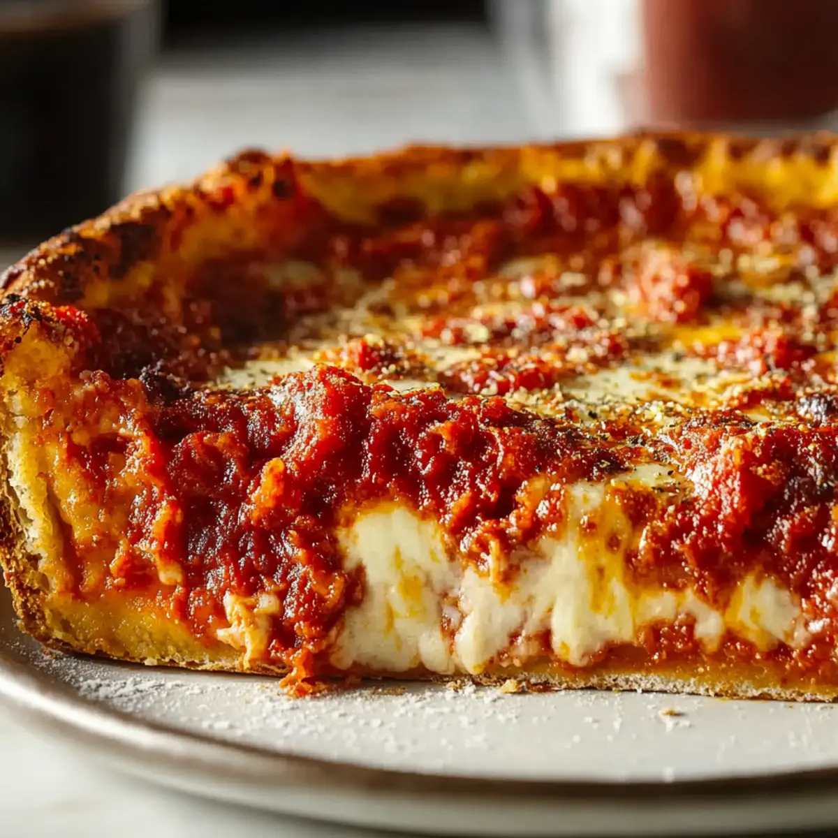Authentic Chicago-Style Deep Dish Pizza