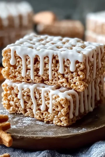 Gingerbread Rice Krispie Treats