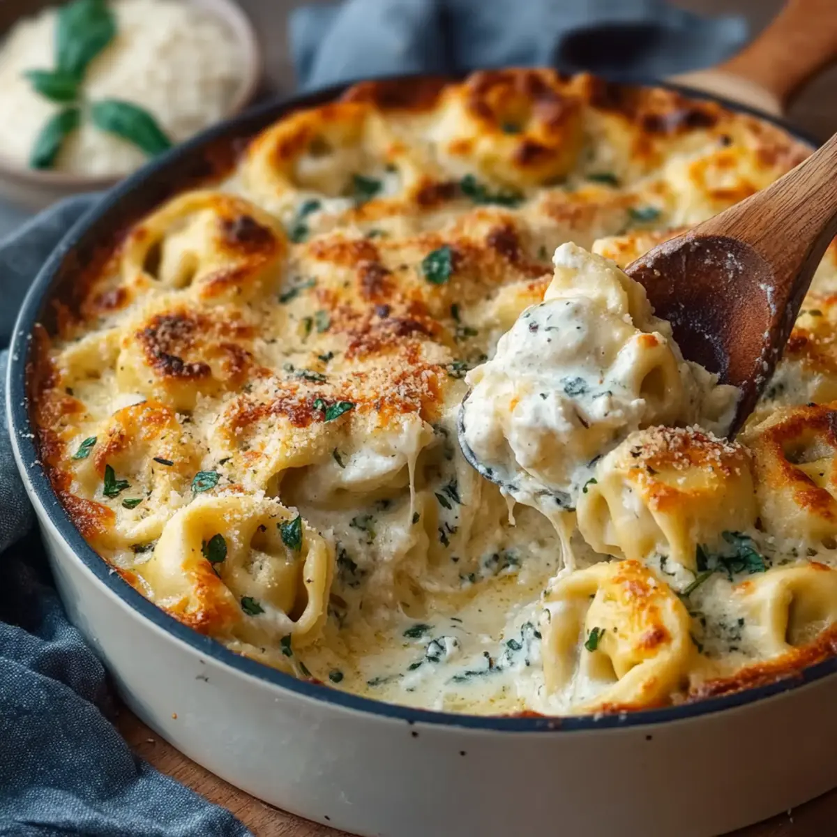 Alfredo Tortellini Bake