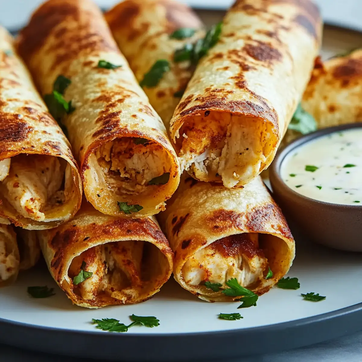 Crispy Chicken Taquitos
