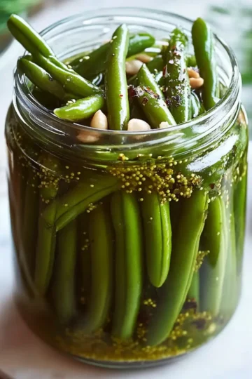 Quick Pickled Dilly Beans