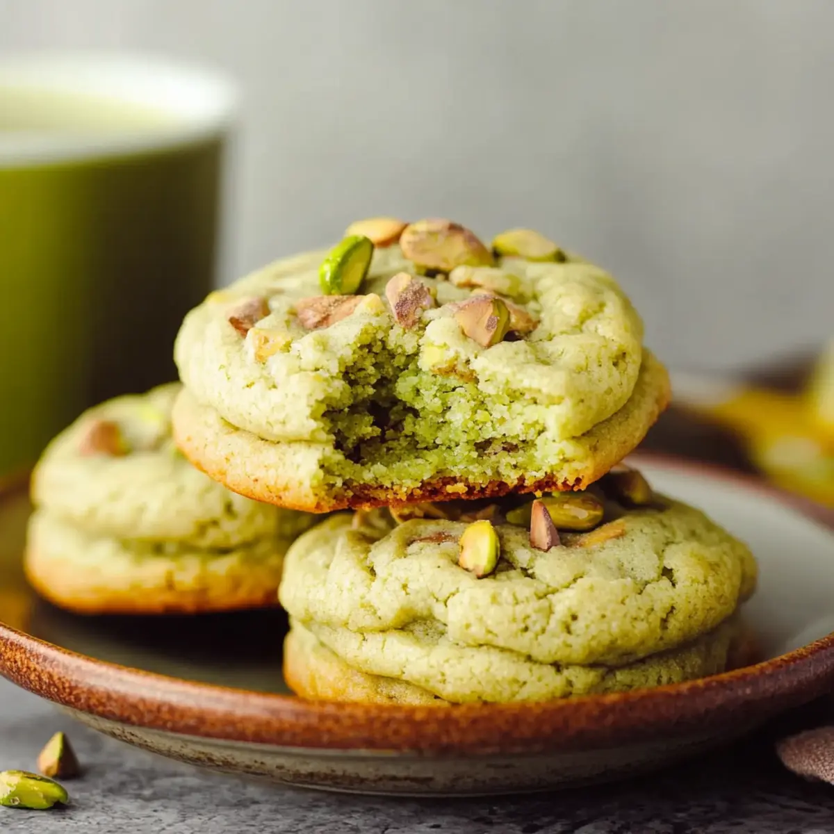 Pistachio Pudding Cookies