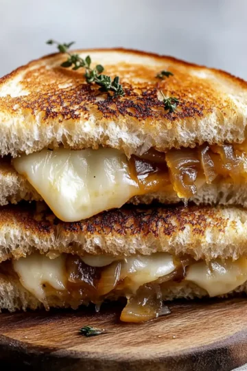 Caramelized Onion & Apple Grilled Cheese Sandwich