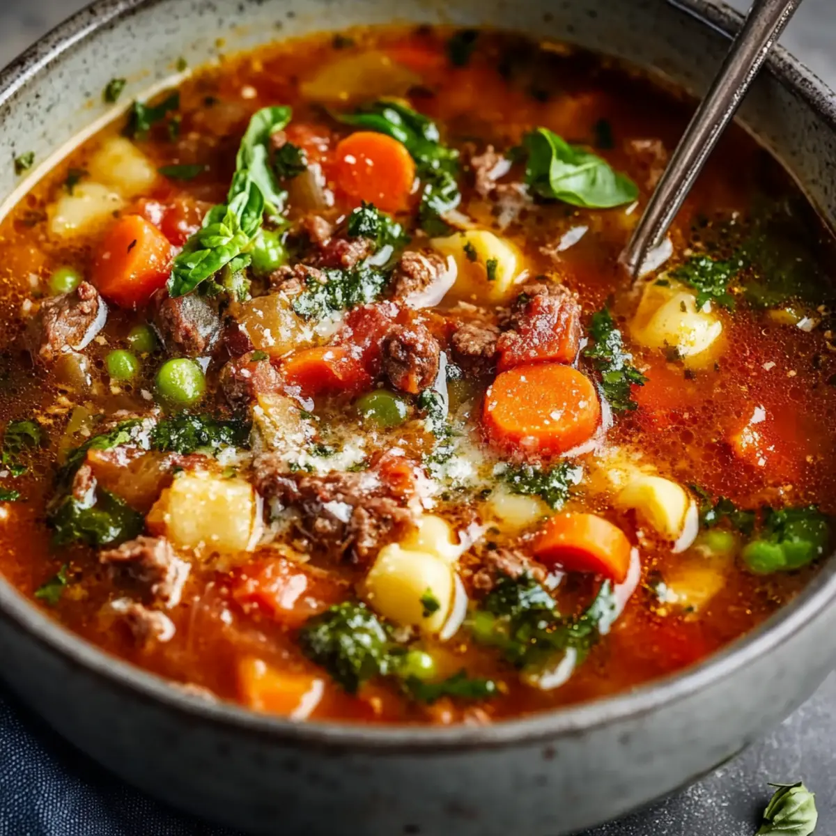 Italian Vegetable Beef Soup
