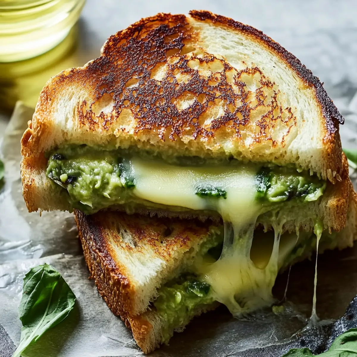 Creamy Avocado Grilled Cheese