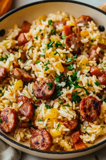 Sausage and Rice Skillet