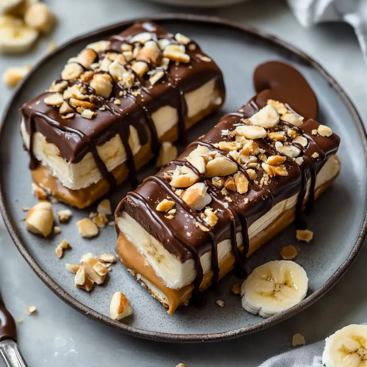 Frozen Banana Snickers