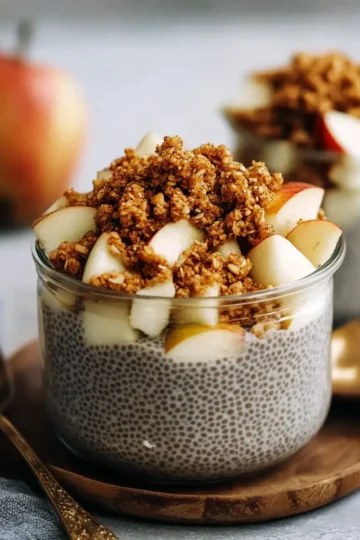 Apple Crumble Chia Pudding