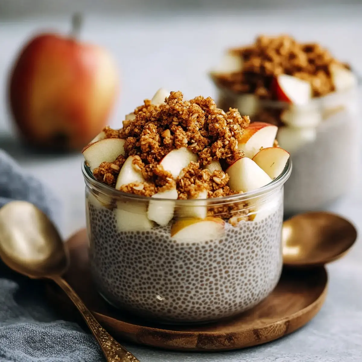 Apple Crumble Chia Pudding