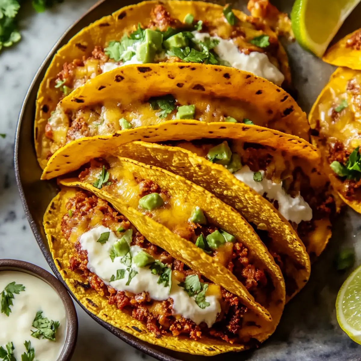 Oven-Baked Cheesy Tacos