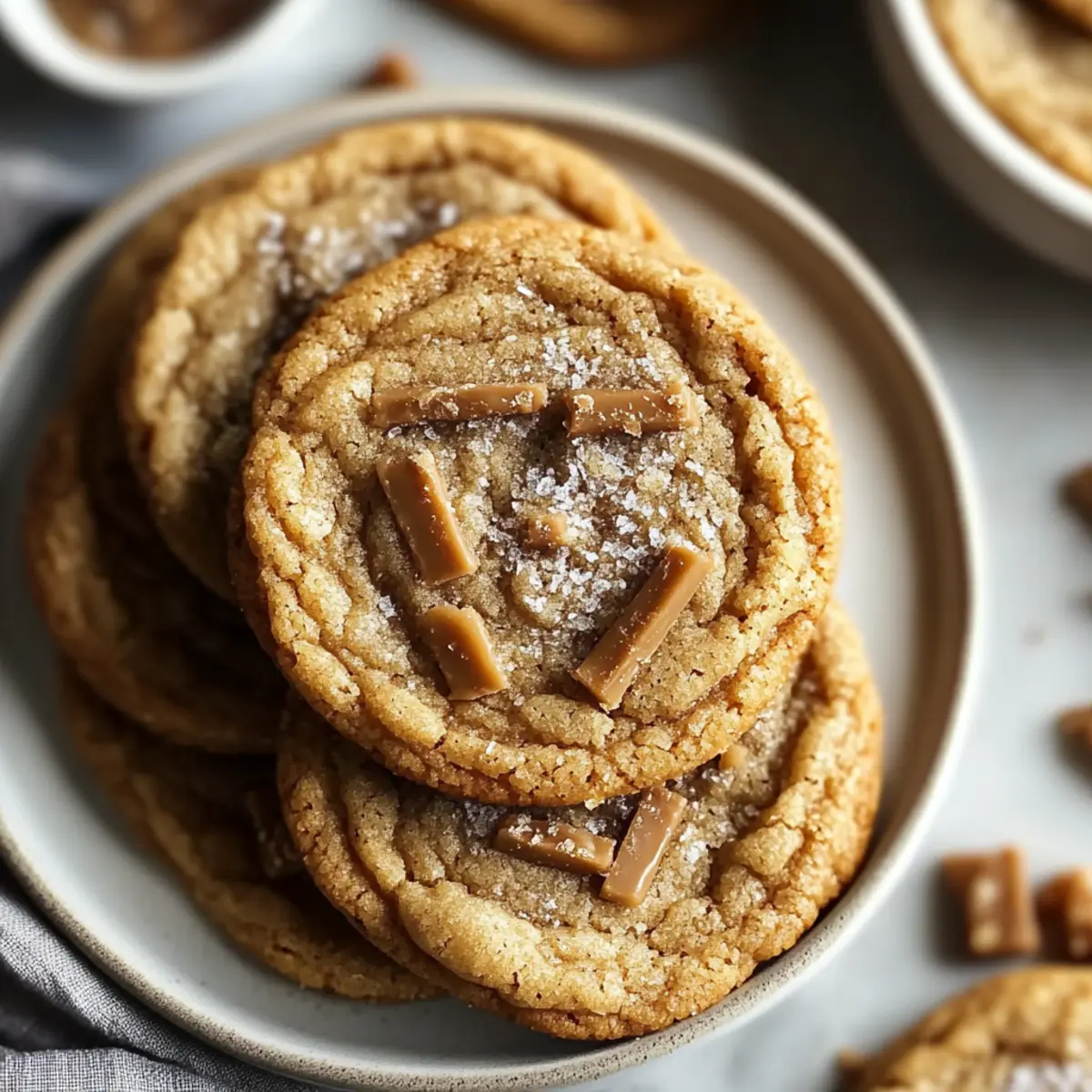 Brown Butter Coffee Toffee Cookies