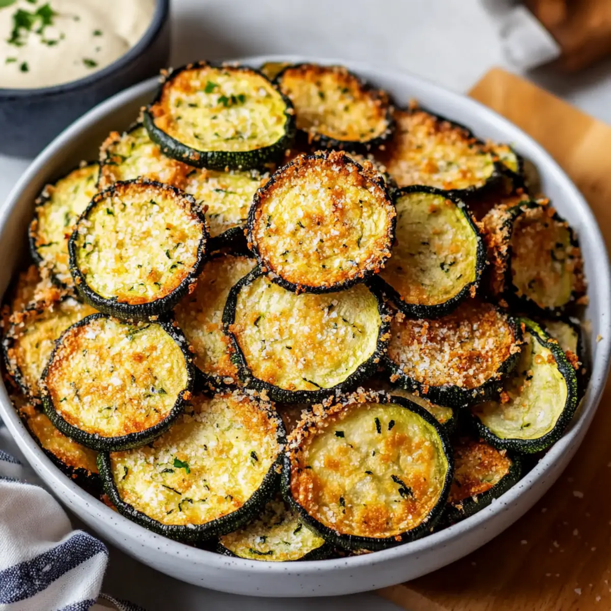 Crispy Baked Zucchini Chips