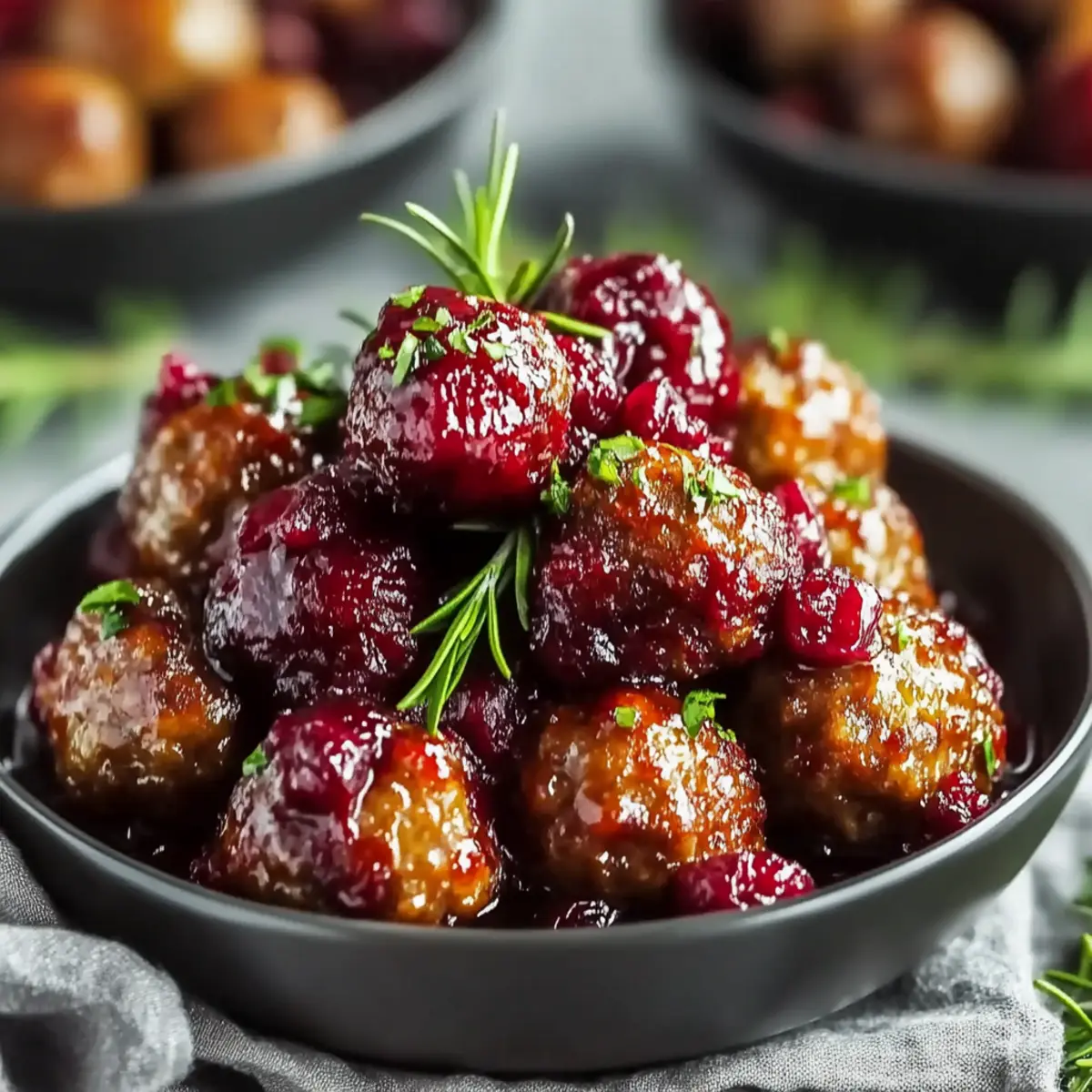 Cranberry Meatballs