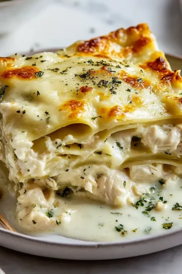 White Sauce Chicken Lasagna