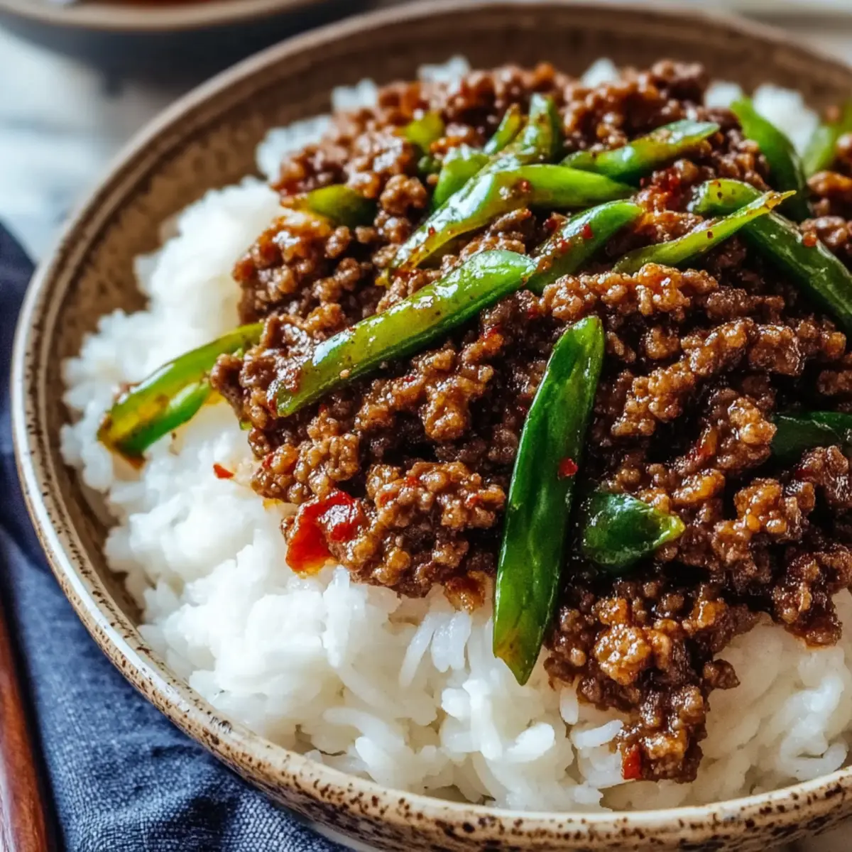Sweet and Spicy Korean Ground Beef