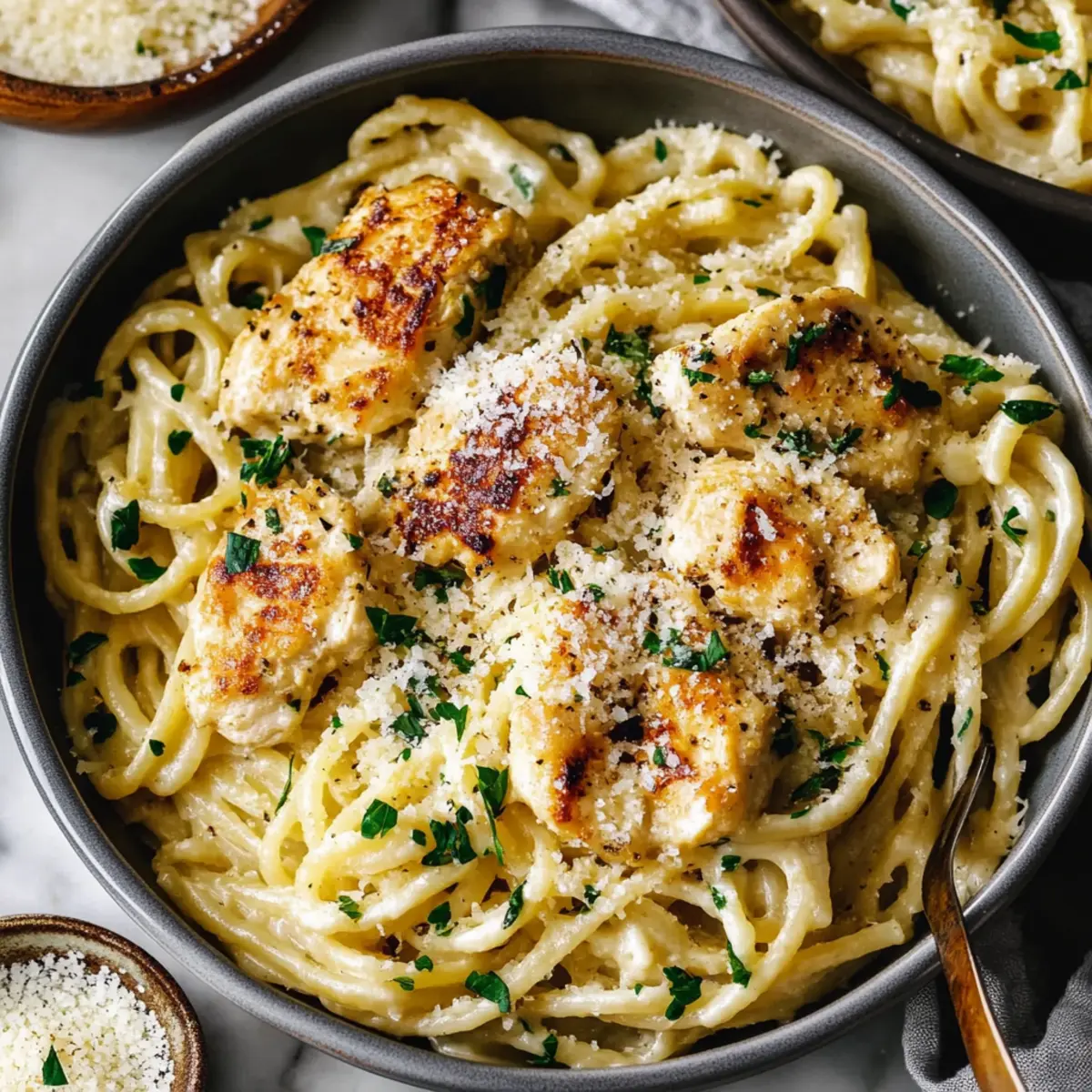 Garlic Parmesan Chicken Pasta