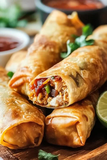 Southwest Chicken Egg Rolls