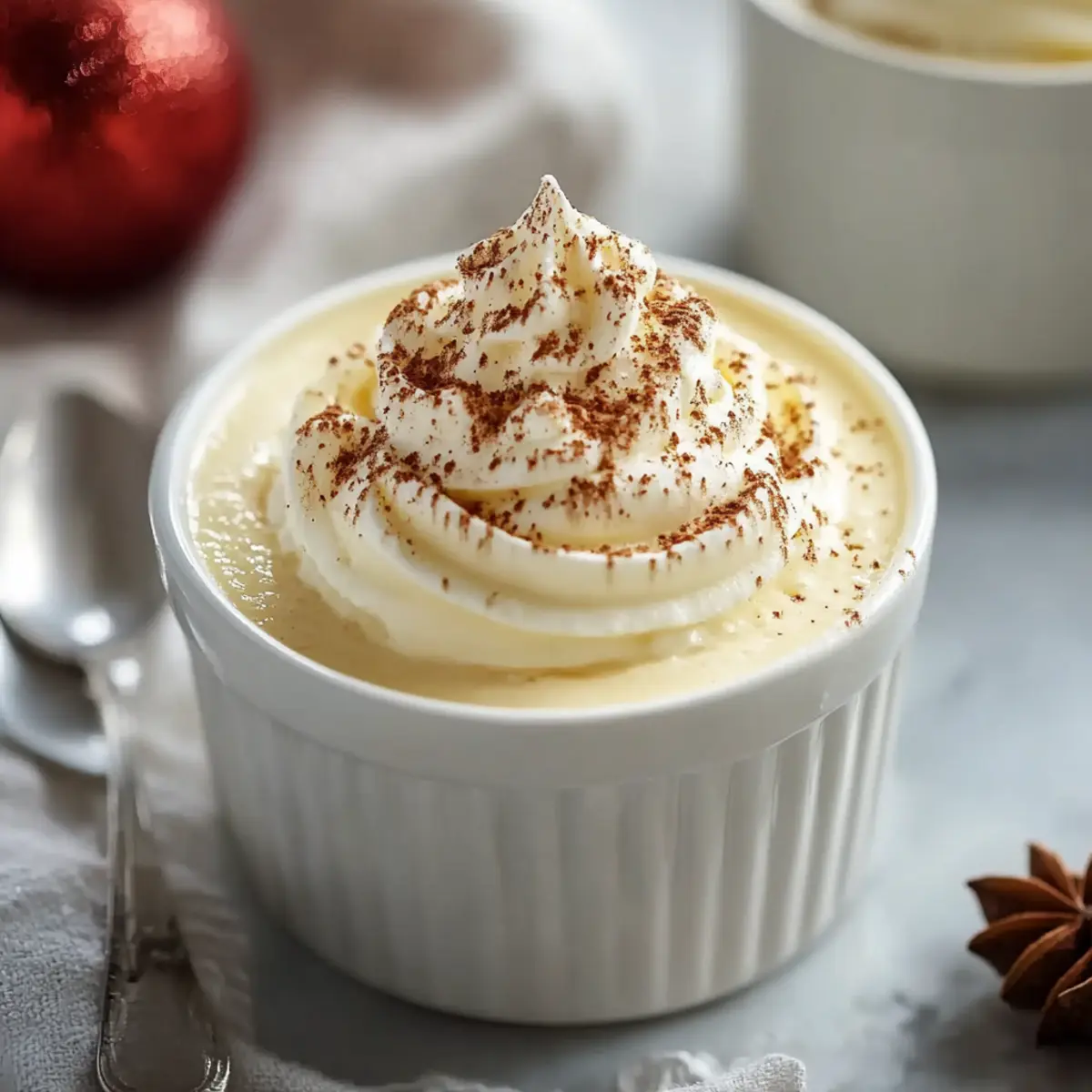 Homemade Eggnog Pudding