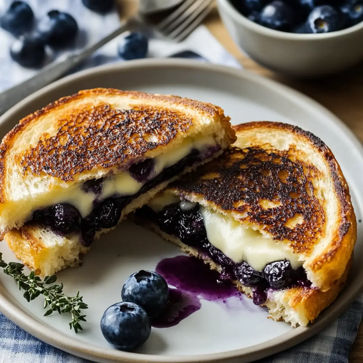 Blueberry Grilled Cheese